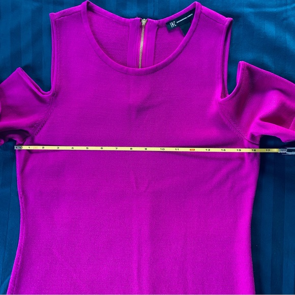 INC pink cold shoulder 3/4 sleeve top - Picture 4 of 8